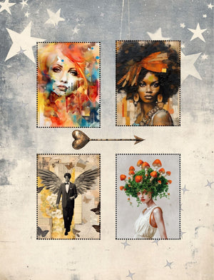 Amazon Everything & Nothing (Paperback) 92 ATC size images & backgrounds: Perfect for Artist Trading Cards ATCs, Junk Journals and Mixed Media