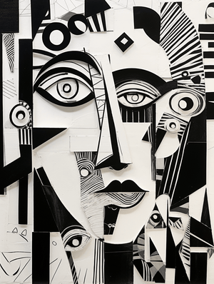 Collage Soup Abstraction Menagerie: Unleash Your Creativity