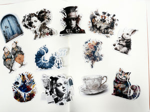 Collage Soup Alice’s Adventures in Wonderland – 24-Piece Paper Bites Collage Set