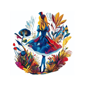 Collage Soup Alice's Adventures in Wonderland Paper Bites | Die Cuts | Premium Pieces for Collage, Journaling, Mixed Media