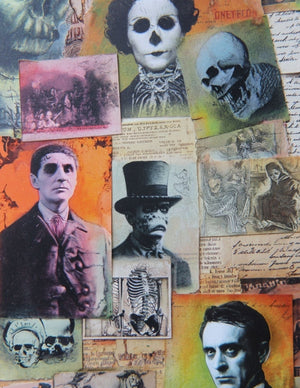 Collage Soup All Hallows Eve (Paperback) | 71 Pages of Elegant Halloween Collage Papers for Art Journals & Mixed Media