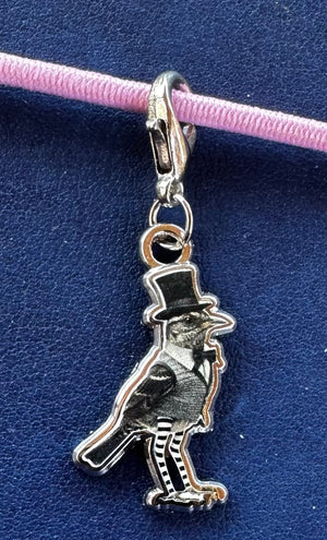 Collage Soup Bird Charm – Collage Classic Enamel Accessory for Journals & Keychains (18mm)