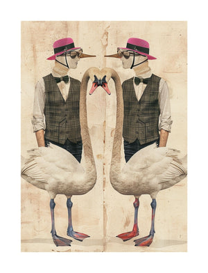 Collage Soup Bird Nerd: 140 Fancy Collage Papers of Stylishly Dressed Birds