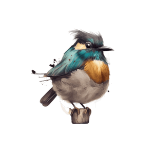 Collage Soup Bird Nerd Bites – Mini Bird Collage Cut-Outs for Journals & Crafts (24 pieces)