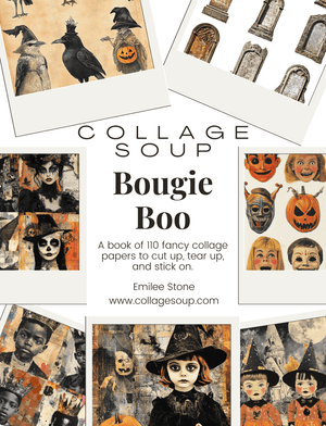Collage Soup Bougie Boo: 115 Elegant Halloween Collage Papers
