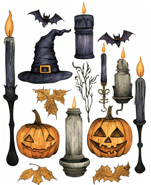 Collage Soup Bougie Boo: 115 Elegant Halloween Collage Papers