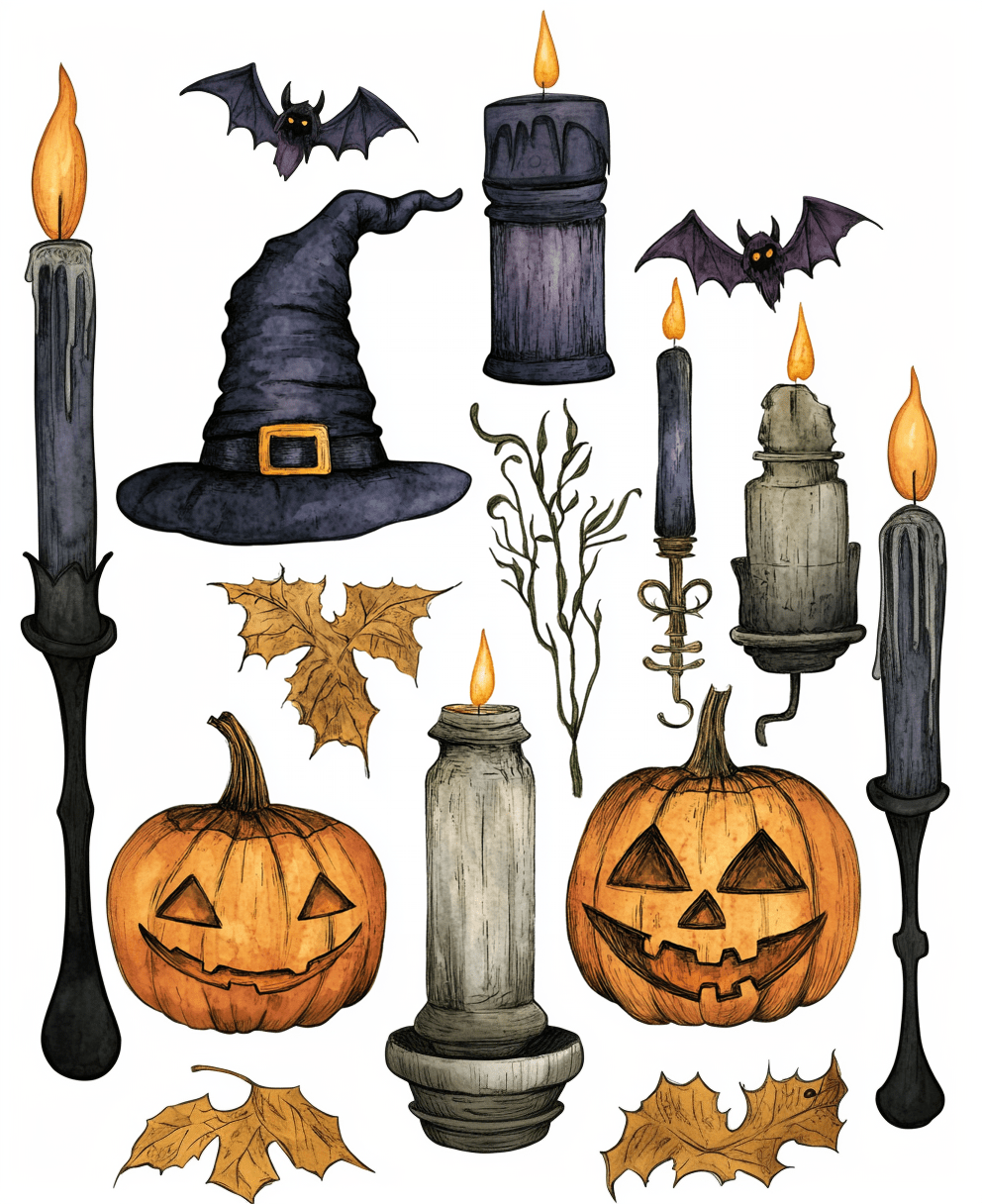 Collage Soup Bougie Boo: 115 Elegant Halloween Collage Papers