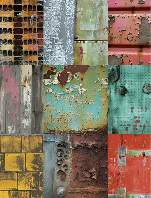 Collage Soup Brick By Brick: 53-Page Printable eBook for Collage & Crafting