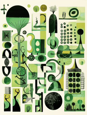 Collage Soup By The Shape Of Things: 60-Page Printable eBook for Artists