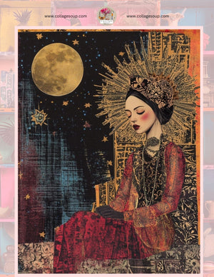 Collage Soup Celestial Women Digital Download FREEBIE