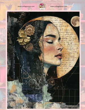 Collage Soup Celestial Women Digital Download FREEBIE