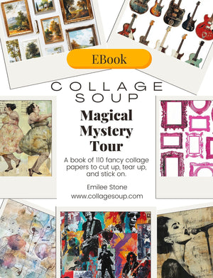 Collage Soup Collage Soup - Magical Mystery Tour (eBook) Printable Instruments, Frames & Musical Motifs – 110 Pages
