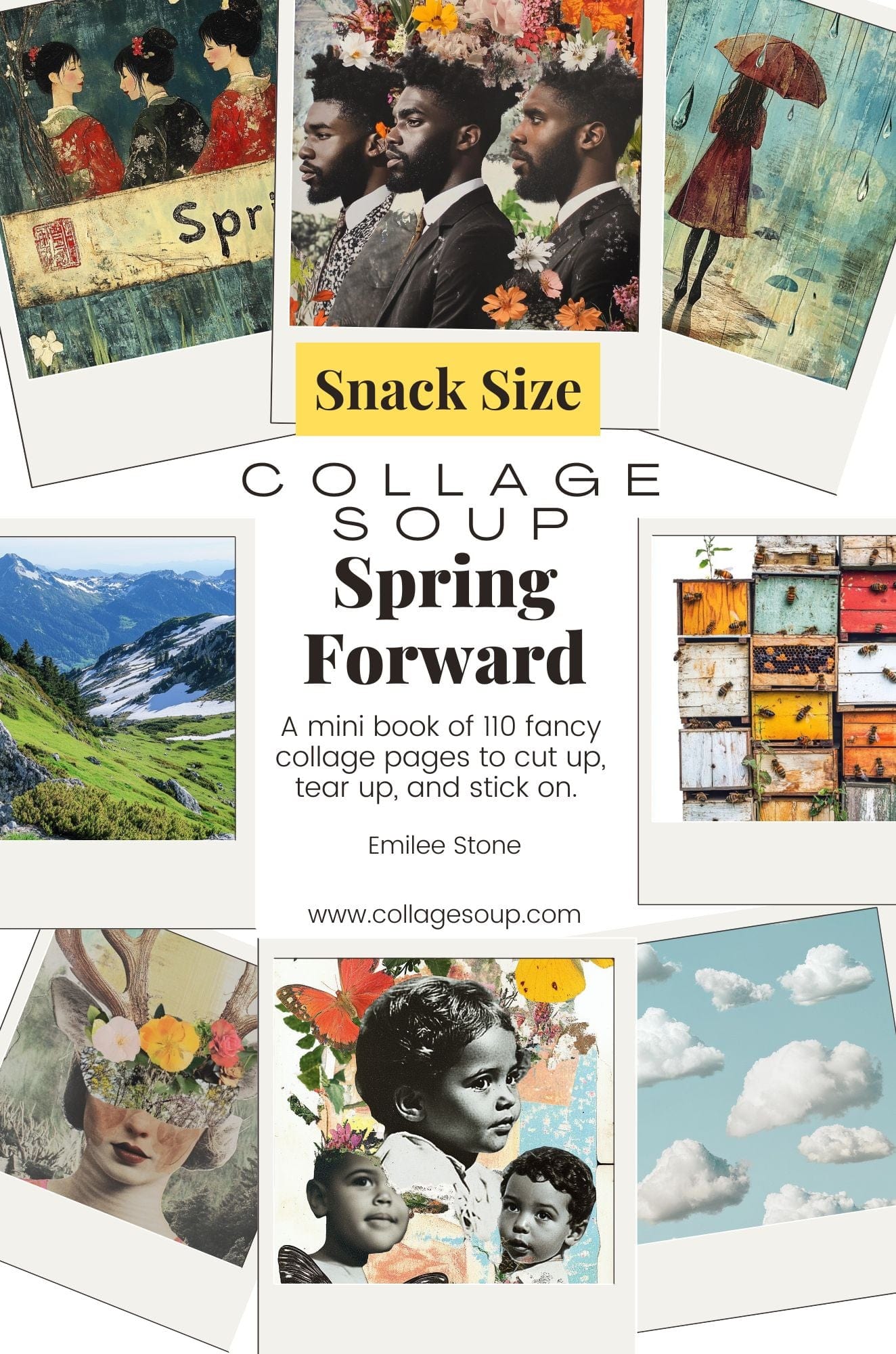Collage Soup Collage Soup – Spring Forward (Paperback) Spring-Themed Cut-and-Collage Book – 110 Pages