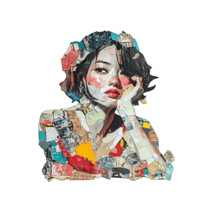 Collage Soup Creative Heroine Digi-Bites | Digital Download | Digital Die Cuts for Collage, Journaling, Mixed Media