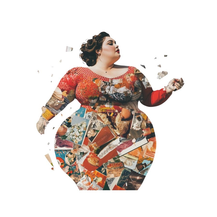 Collage Soup Creative Heroine Paper Bites - 12 Iconic Female Artist Designs for Collage and Journaling  110 lb. Paper