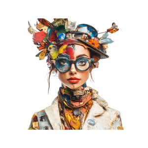 Collage Soup Creative Heroine Paper Bites - 12 Iconic Female Artist Designs for Collage and Journaling  110 lb. Paper