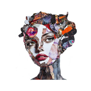 Collage Soup Creative Heroine Paper Bites - 12 Iconic Female Artist Designs for Collage and Journaling  110 lb. Paper