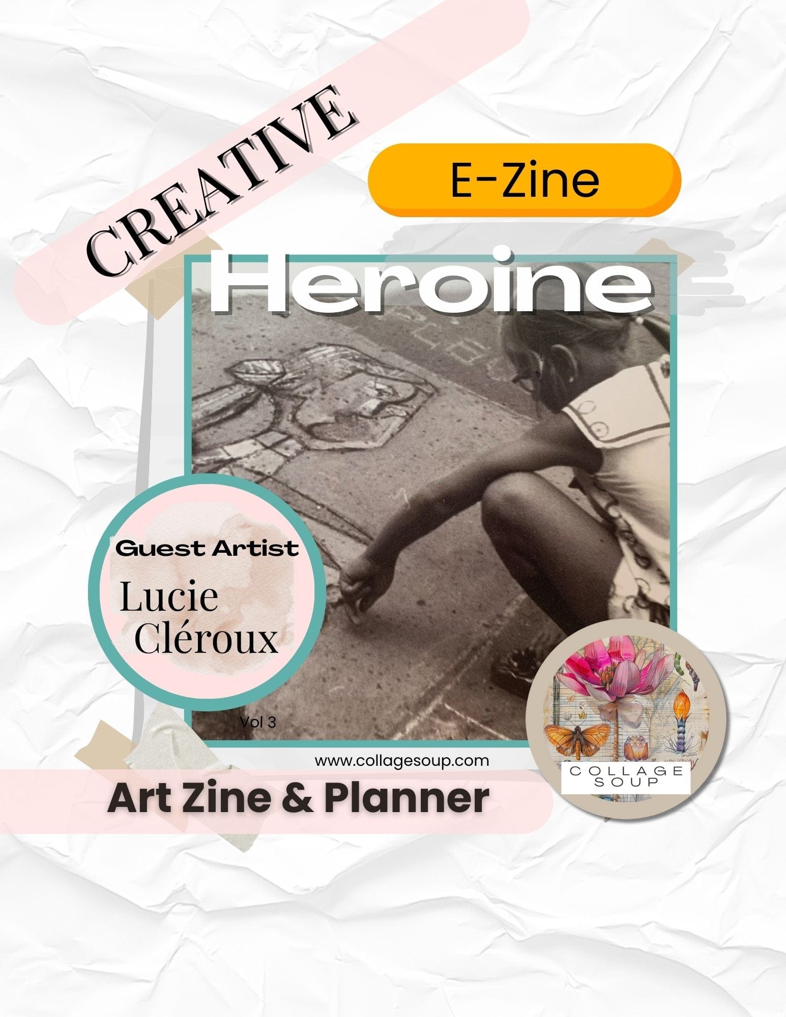 Collage Soup Creative Heroine Vol. III – eBook | Digital Planner, Journal & Collage Zine (120 Pages)