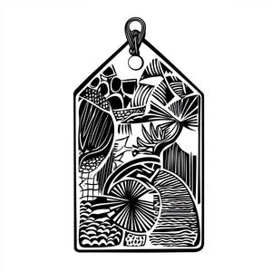 Collage Soup Curious Collage Society #1028 (Project) Lino Layers: A Textured Tag Booklet Using Fino Lino – 10 pages