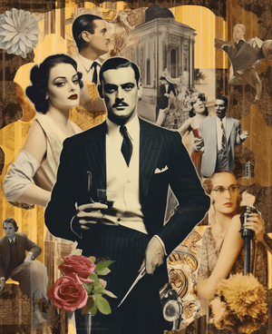 Collage Soup Dapper Flapper: 60-Page Printable eBook Inspired by the Roaring Twenties