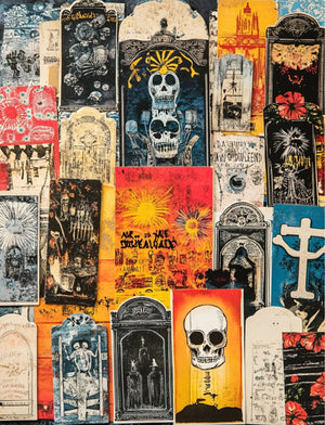 Collage Soup Day of the Dead – eBook | 80 Pages of Digital Collage Ephemera for Journals & Mixed Media