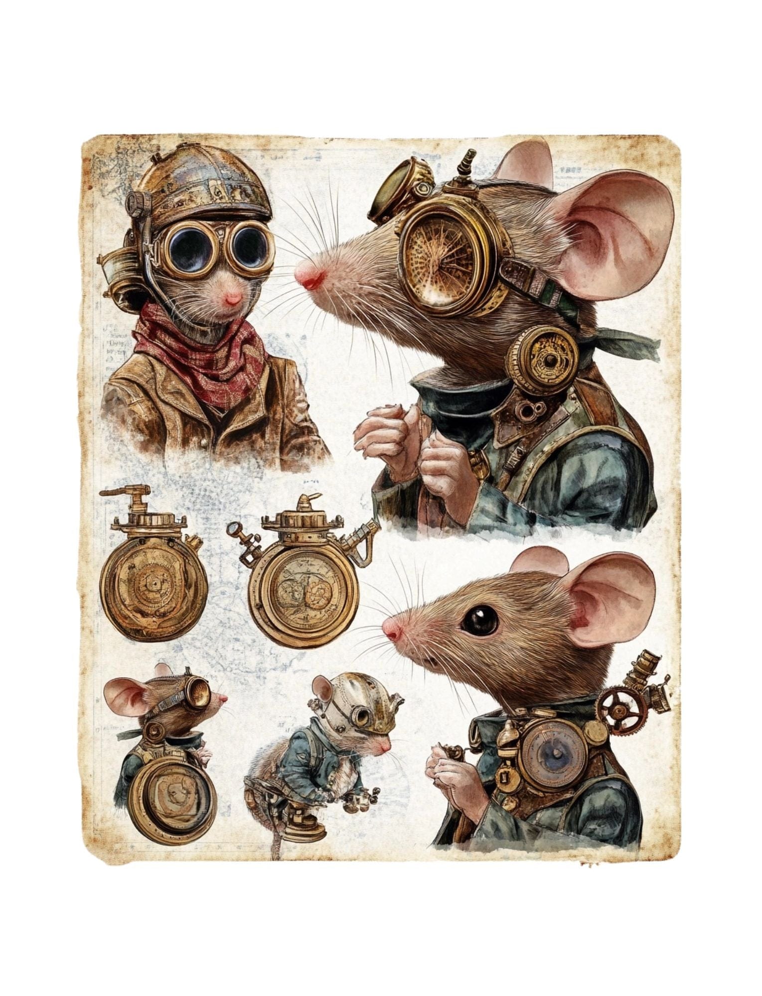 Collage Soup Dressed To Be Wild (eBook) Printable Collage Art of Dressed-Up Animals – 85 Pages