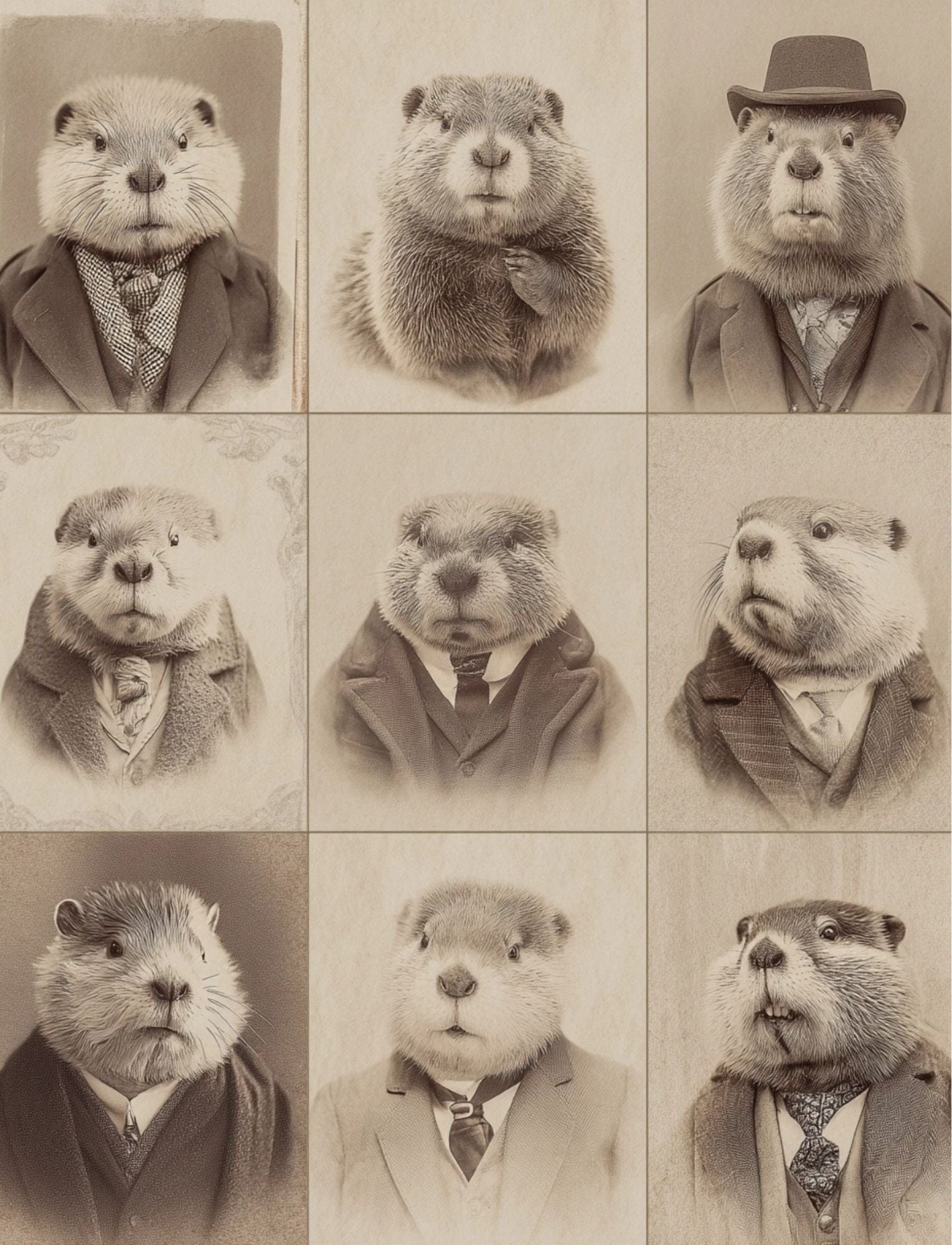 Collage Soup Dressed To Be Wild (eBook) Printable Collage Art of Dressed-Up Animals – 85 Pages