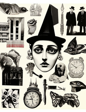 Collage Soup Duck Duck Goose: 110-Page Collage Paperback for Endless Creativity