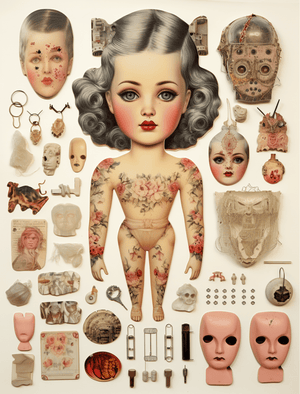 Collage Soup Dudley Doo-dads: 60-Page Printable Collage eBook