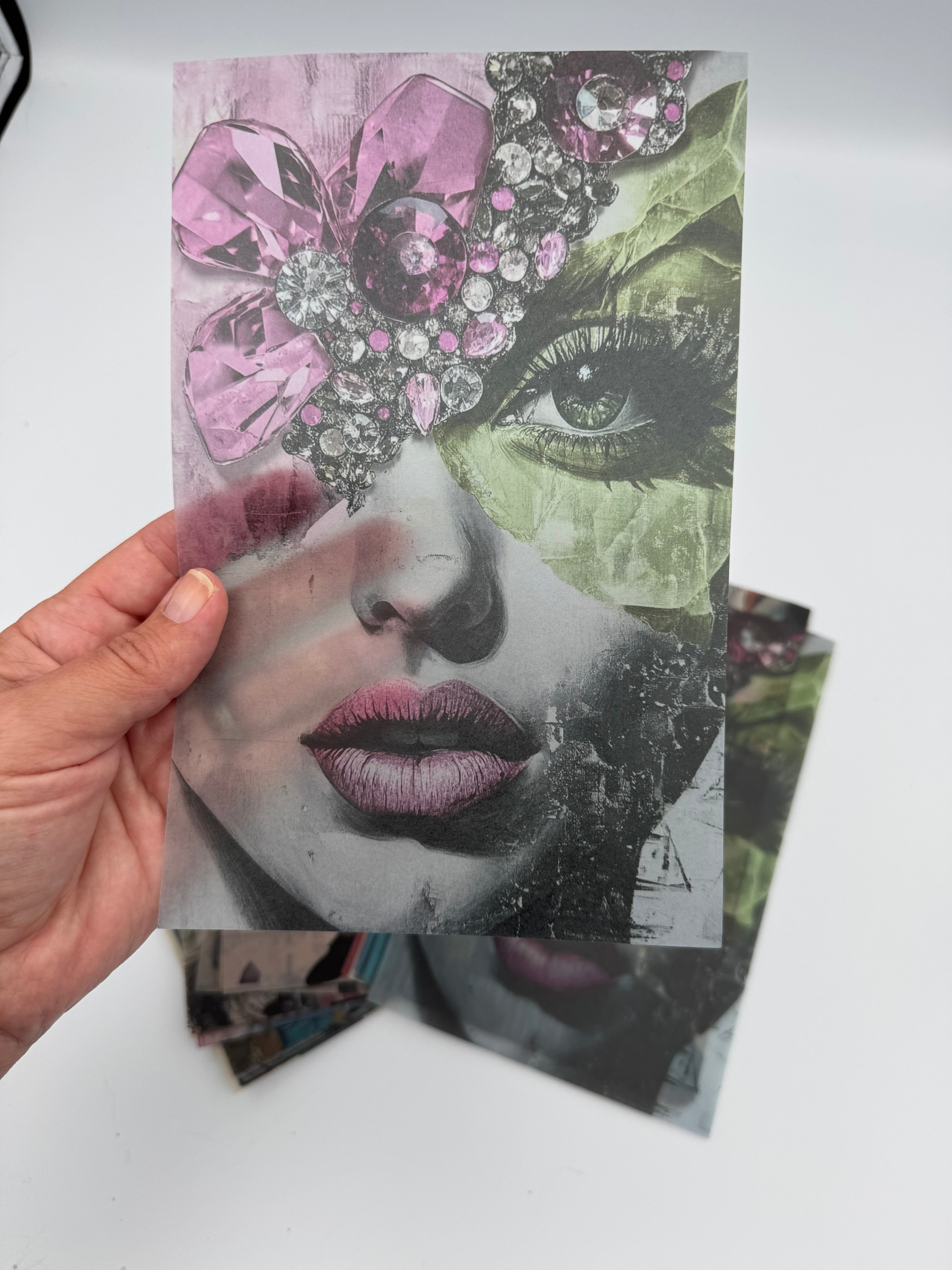 Collage Soup Eclectica II – Scrap Pack | 50 Translucent Vellum Sheets of Whimsical & Weird Collage Papers