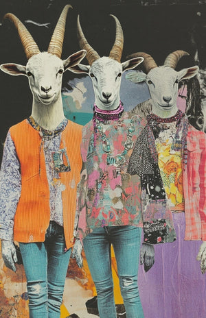 Collage Soup Eclectica II – Scrap Pack | 50 Translucent Vellum Sheets of Whimsical & Weird Collage Papers