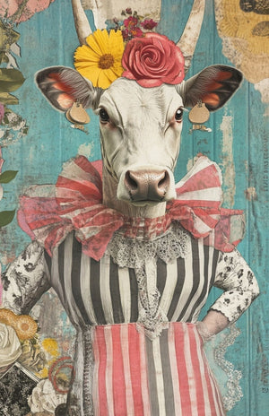 Collage Soup Eclectica II – Scrap Pack | 50 Translucent Vellum Sheets of Whimsical & Weird Collage Papers