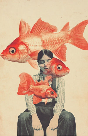 Collage Soup Eclectica II – Scrap Pack | 50 Translucent Vellum Sheets of Whimsical & Weird Collage Papers