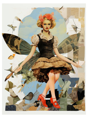 Collage Soup Fairy Flight & Dragons Light: 60-Page Collage Paperback for Fantasy Creatives