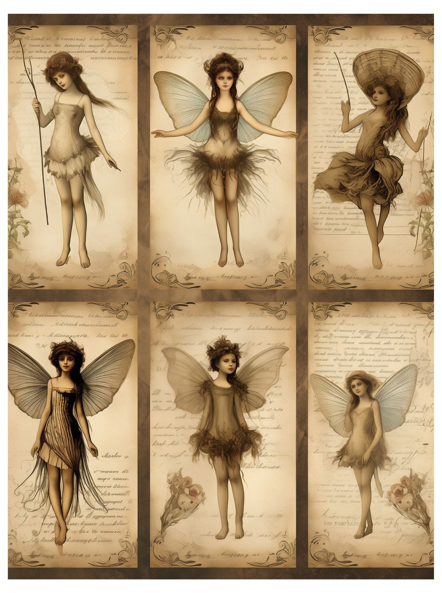 Collage Soup Fairy Flight & Dragons Light: Collage eBook for Fantasy Creatives