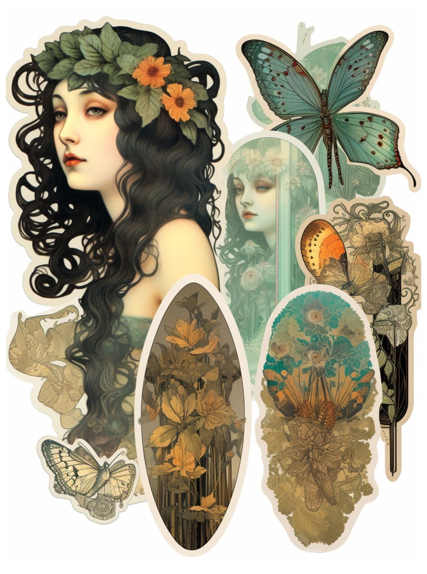 Collage Soup Fairy Flight & Dragons Light: Collage eBook for Fantasy Creatives