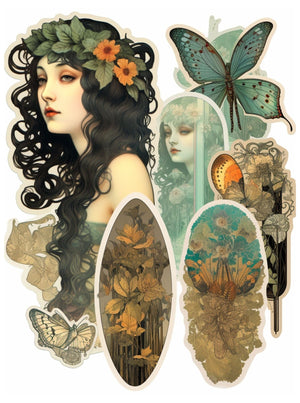 Collage Soup Fairy Flight & Dragons Light: Collage eBook for Fantasy Creatives