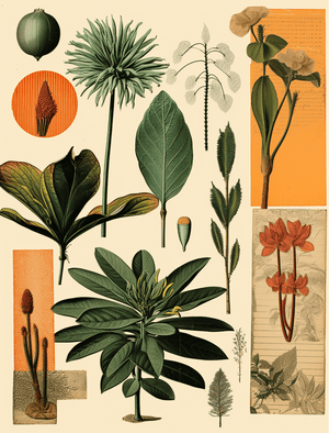 Collage Soup Fantastical Botanicals: 60-Page Collage eBook of Real & Imaginary Nature