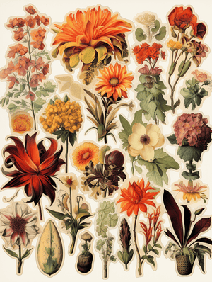 Collage Soup Flower Power: 60-Page Collage Paperback of Floral Enchantment