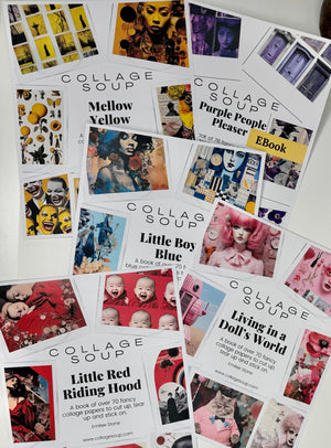 Collage Soup Fundamentals Bundle (eBook Pack) Essential Collage Collection for Every Artist’s Library – 420 Pages