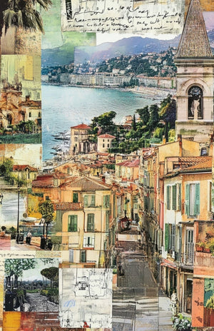 Collage Soup Global Adventures Scrap Pack | 50-Piece Vellum Paper Set for Mixed Media, Junk Journals & Scrapbooking