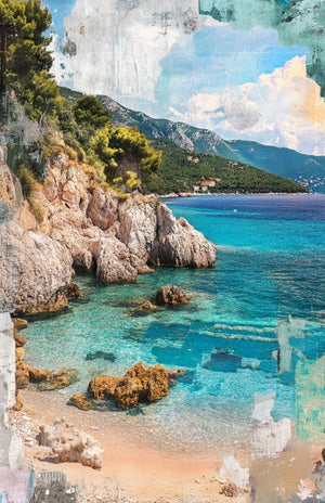 Collage Soup Global Adventures Scrap Pack | 50-Piece Vellum Paper Set for Mixed Media, Junk Journals & Scrapbooking