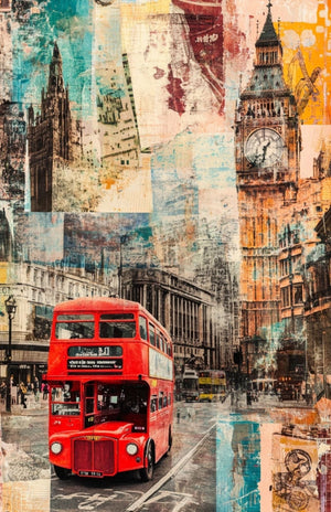 Collage Soup Global Adventures Scrap Pack | 50-Piece Vellum Paper Set for Mixed Media, Junk Journals & Scrapbooking