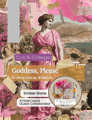 Collage Soup Goddess, Please (Paperback) – Mythic Femininity & Seashell Aesthetic Collage Pages