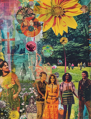 Collage Soup Good Vibrations: 75-Page eBook of Psychedelic Designs Inspired by the 60s