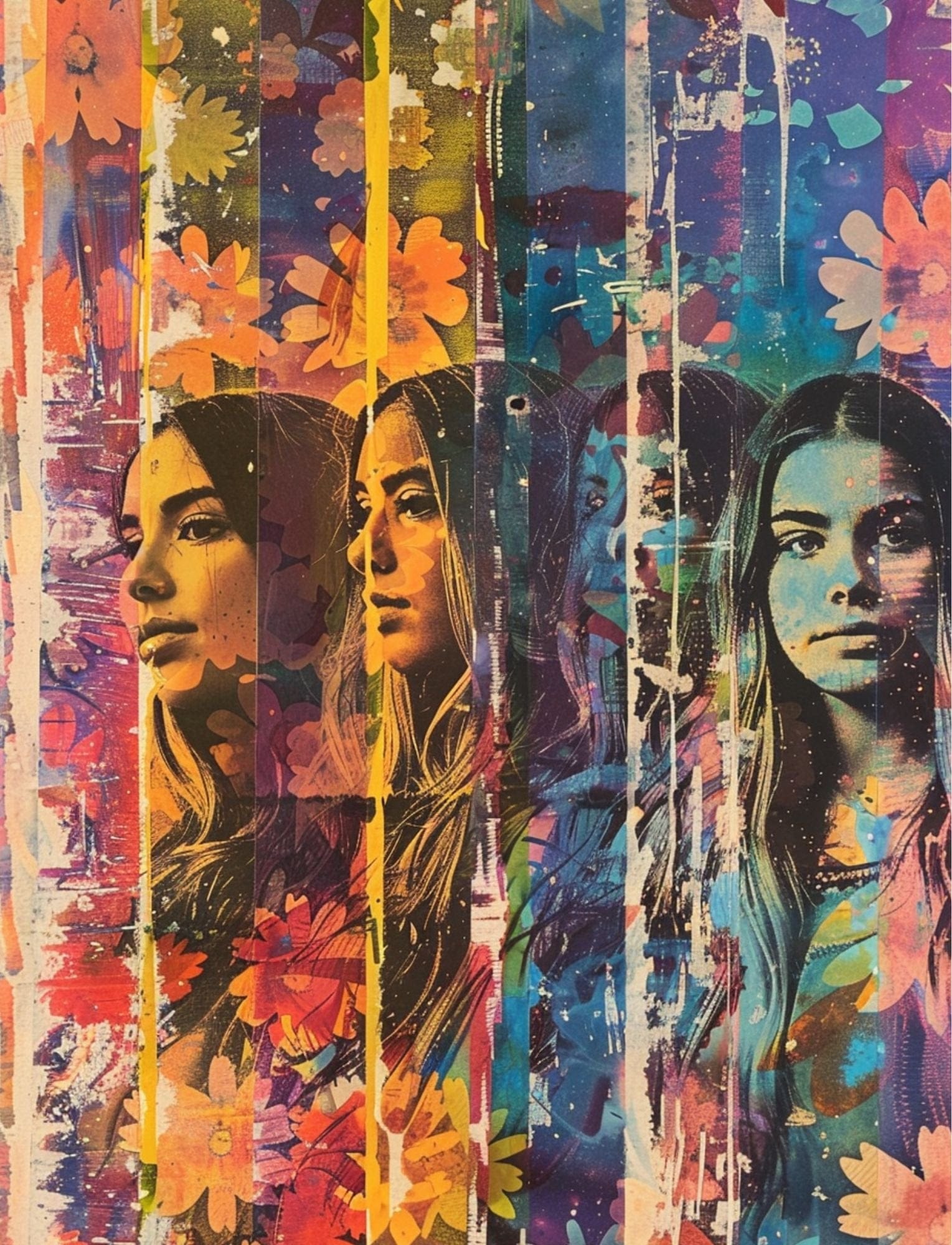 Collage Soup Good Vibrations: 75-Page eBook of Psychedelic Designs Inspired by the 60s