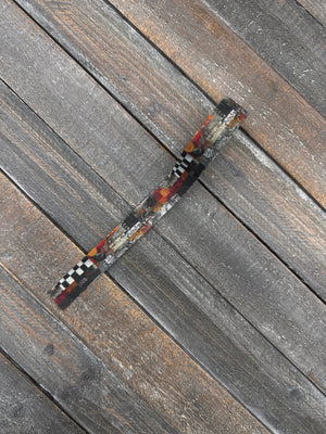 Collage Soup Grunge Checkered Collage – Washi Tape | Black & White Checkerboard with Gritty Urban Textures