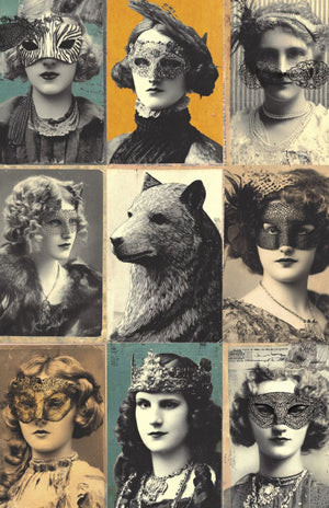 Collage Soup Halloween Spooky Bougie – Translucent Scrap Pack | 50 Vellum Sheets for Collage, Journals & Mixed Media