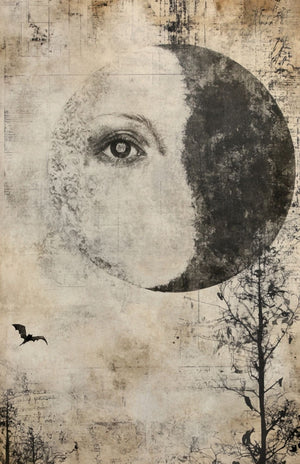 Collage Soup Halloween Spooky Bougie – Translucent Scrap Pack | 50 Vellum Sheets for Collage, Journals & Mixed Media