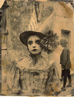 Collage Soup Here Come The Clowns: 75-Page Printable Circus-Themed Collage eBook